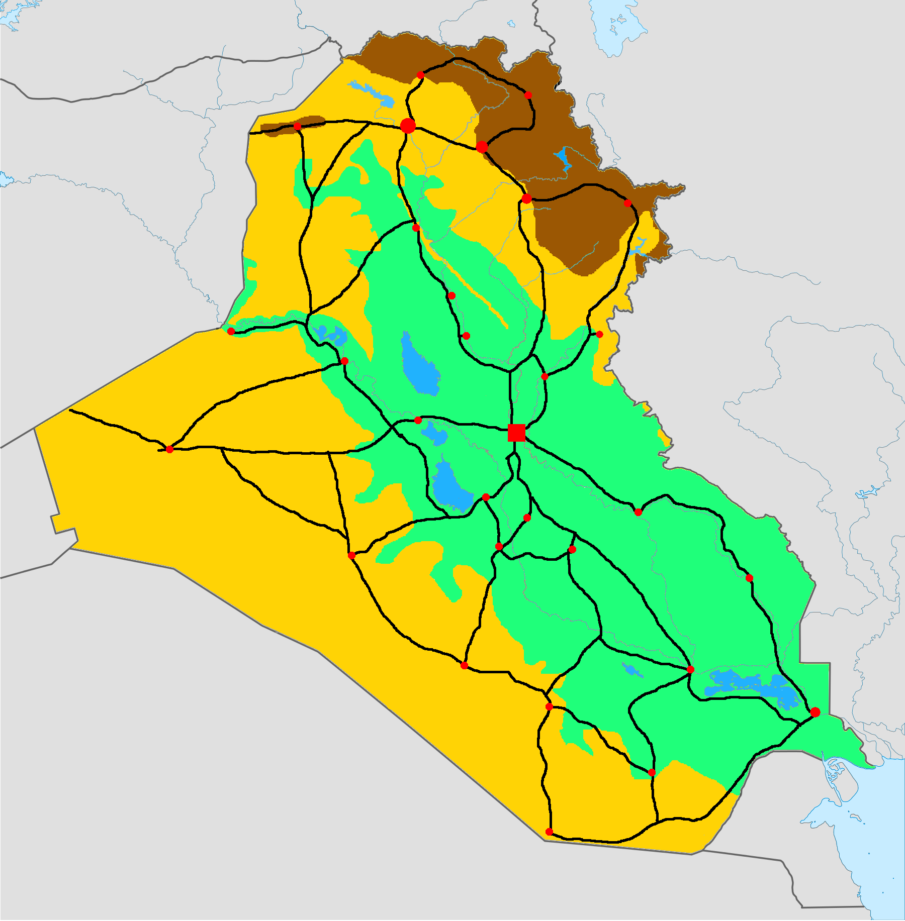 iraq phisical map2xcf
